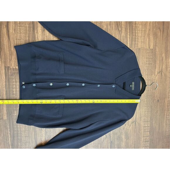 J. Crew Destination Navy Button Snap Cardigan Sweater Jacket Sz Large, MP $248 - Picture 9 of 9